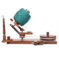 Handcrafted rosewood yarn winder for making organized yarn cakes