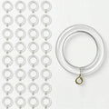 Clear Acrylic Curtain Rings with Gold Eyehooks – Select Ring Size & Pack