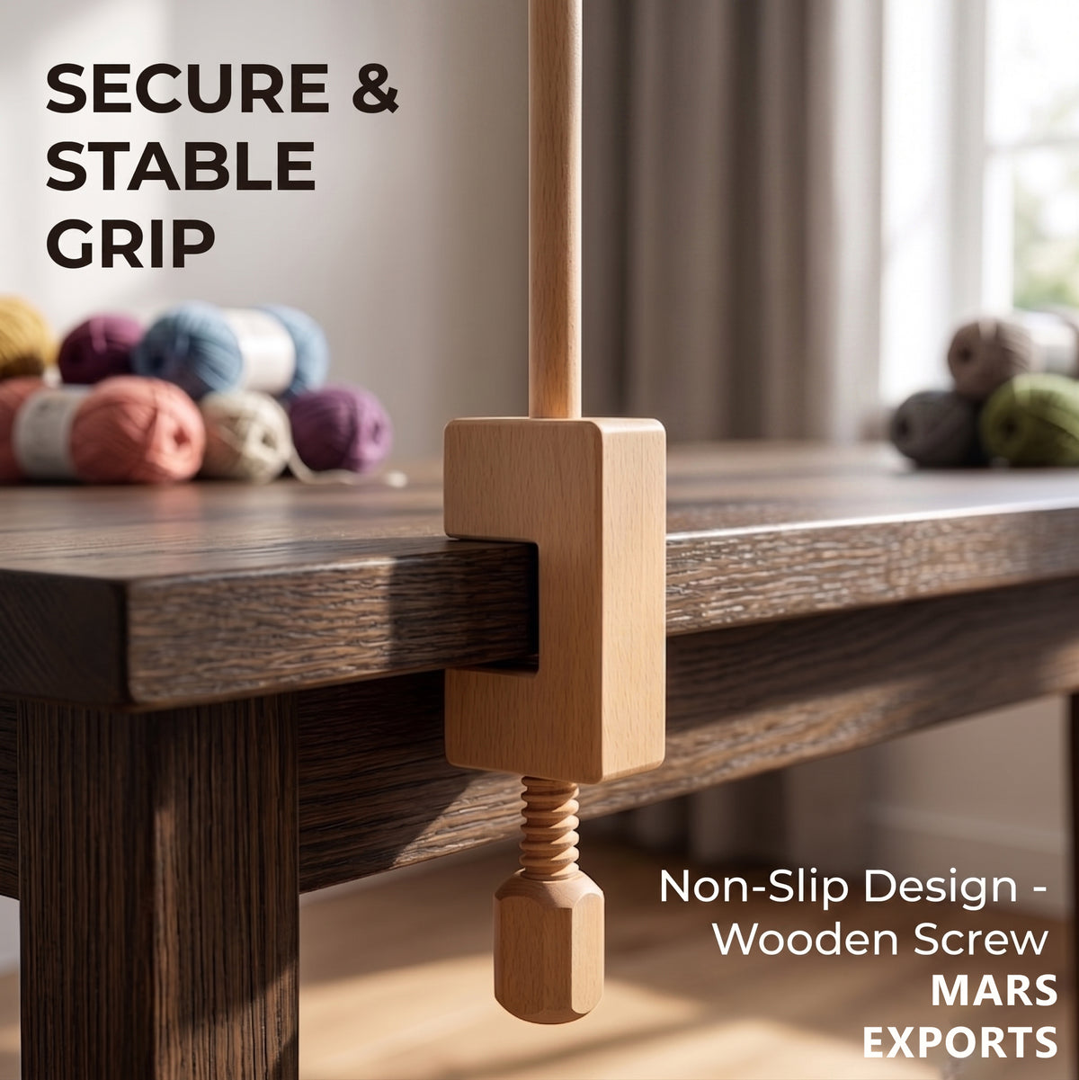 Heavy-duty beechwood yarn swift gift for knitting, crochet and weaving enthusiasts