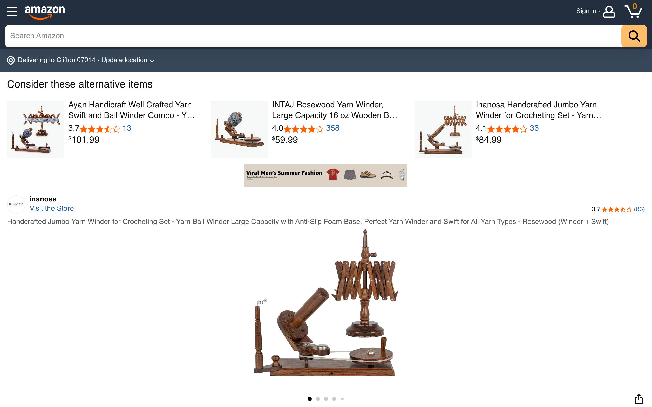 MARS EXPORTS handcrafted wooden umbrella swift yarn winder design A