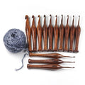 MARS EXPORTS 13-piece rosewood crochet hook set design 1