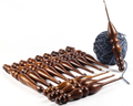 MARS EXPORTS 13-piece premium rosewood crochet hook set design 2