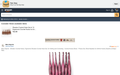 MARS EXPORTS 7-piece dolphin wooden crochet hook set antique red