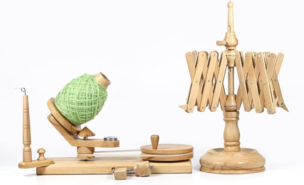 MARS EXPORTS beechwood manual yarn winder and swift combo kit