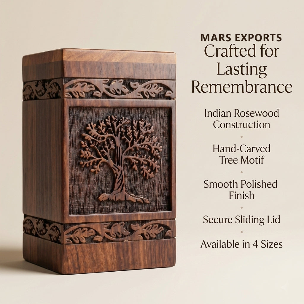250 cu in Tree of Life urn for funeral or celebration-of-life memorial