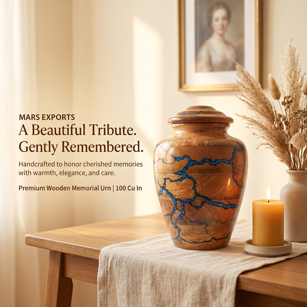 Medium memorial urn for funeral or celebration of life