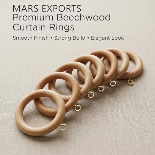 Wooden curtain rings lifestyle image